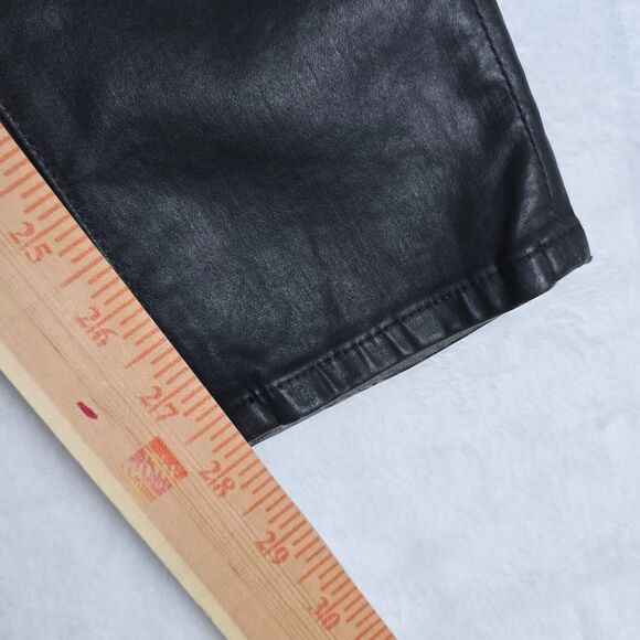 AG Adriano Legging Ankle Super Skinny Pants Women Black Coated Denim 27R Stretch - Picture 11 of 12